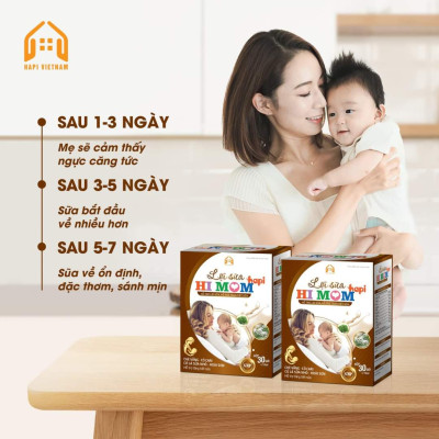 2 Hộp lợi sữa HIMOM HAPI (kèm gấu bông)