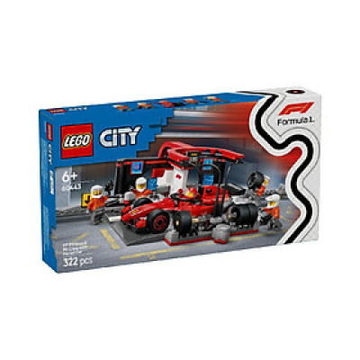 Đồ Chơi Lắp Ráp Trạm Bảo Dưỡng Xe F1 LEGO CITY 60443 (325 Chi Tiết)