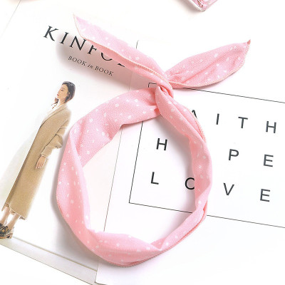 Băng đô cài tóc dạng dây cột dễ thương (giao ngẫu nhiên )