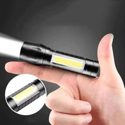 Đèn Pin Cầm Tay DP01 Gồm 4 Chế Độ Chiếu Xa 200m, Đèn Pin Mini DP03 Có 3 Chế Độ Sáng Chính Hãng D Danido, Có COB Led thân