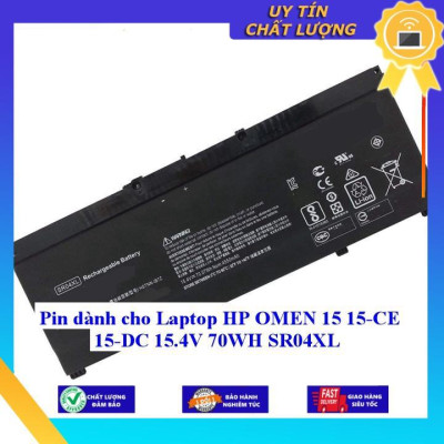 Pin dùng cho Laptop HP OMEN 15 15-CE 15-DC 15.4V 70WH SR04XL - Hàng Nhập Khẩu New Seal
