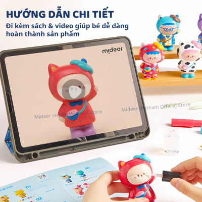 Tô tượng thạch cao mini DIY tự làm cho bé Mideer Plaster Artisan Art Kit