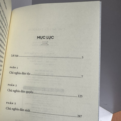 CHỦ NGHĨA TAM DÂN - Tôn Trung Sơn - Nhượng Lê dịch - Nhã Nam - NXB Hồng Đức