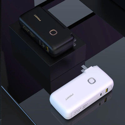 Sạc Dự Phòng 2 In 1 Có Chân Cắm - Quick High Power Box 10000MAH 20W - Pisen TS-D308 (Mẫu Màu Giao Ngẫu Nhiên)