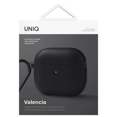 Bao Case Sợi Carbon Kháng Khuẩn UNIQ Valencia Antimicrobial Dành Cho Airpods 3- Hàng Chính Hãng