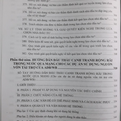 Sổ Tay Tra Cứu Nghiệp Vụ Đấu Thầu - 382 Câu Hỏi Đáp Tình Huống Về Đấu Thầu Qua Mạng Chào Hàng Cạnh Tranh
