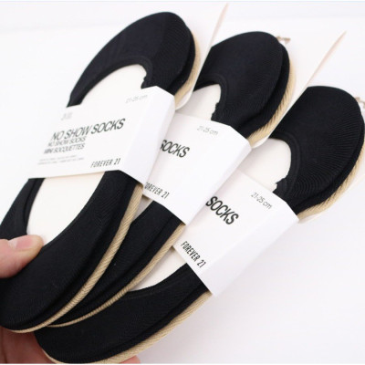 Combo 3 đôi Tất nữ lười cổ ngắn 2 màu Đen, Da