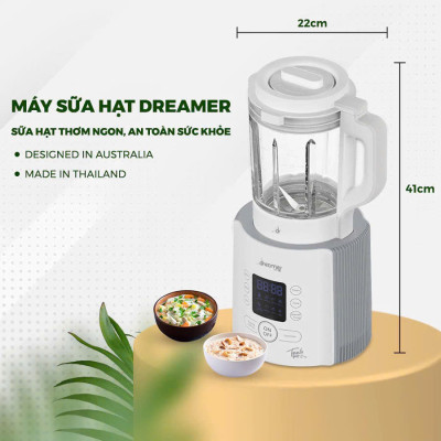 Máy làm sữa hạt & xay nấu đa năng DREAMER DKA-MCB117, dung tích 1.75L, 8 chức năng, xay siêu mịn,BH 12T,Thái Lan, Hàng chính hãng