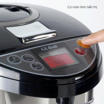 Bình Thuỷ Điện Gali GL-5050B Dung tích 5L nhỏ gọn, Thân bằng nhựa nguyên sinh cao cấp, lòng trong bằng Inox 304 dày chất lượng. Hàng chính hãng chất lượng cao bảo hành 24 tháng.