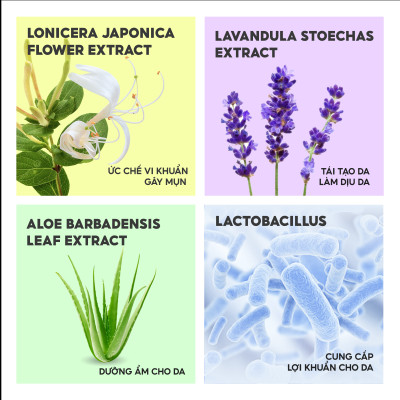 Combo bảo vệ da trắng hồng Lalamos Sữa Rửa Mặt 280ml + Kem Chống Nắng Nhụy Kim Ngân Hoa Nâng Tone 50ml