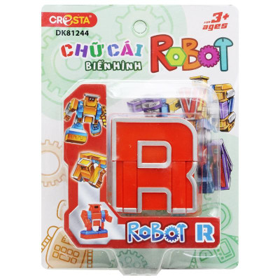Đồ Chơi Lắp Ráp Biến Hình Robot Chữ Cái R - Cresta DK81244