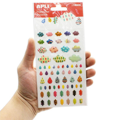 Sticker Mây, Giọt Nước Và Cây - APLI 14605