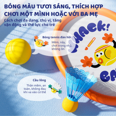 Vợt cầu lông cho trẻ em vợt tennis Mideer Kids Entry-Level Racket 2 in 1 Đồ chơi thể thao cho bé