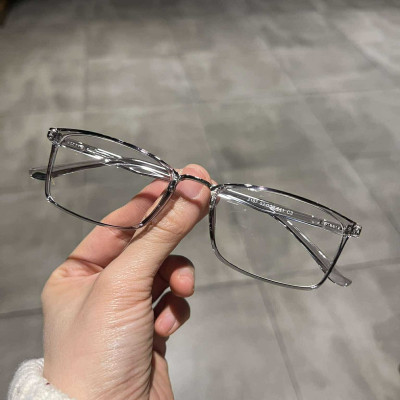 Kính gọng Mắt vuông form nhỏ trong suốt