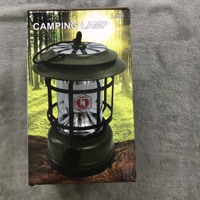 Đèn Cắm Trại, Đèn Camping Phong Cách Cổ Điển, Đèn Pin Sạc Tích Điện USB, Đèn Măng Xông - Hàng Nhập Khẩu