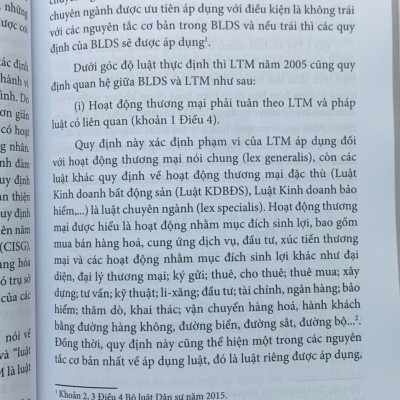 Áp dụng bộ luật dân sự và luật chuyên ngành trong lĩnh vực hợp đồng