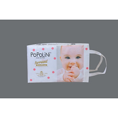 Tã dán Popolini size M 60 miếng 5-10kg