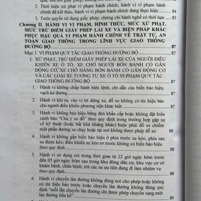 Sách Xử Phạt Vi Phạm Hành Chính Về Trật Tự, An Toàn Giao Thông Trong Lĩnh Vực Giao Thông Đường Bộ theo Nghị định 168/2024/NĐ-CP (V2559T)