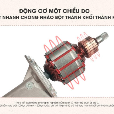 Máy nhào bột tự động 5L Bear DM-B50V1 - Hàng chính hãng