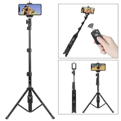 Tripod/ Gậy chụp ảnh Yunteng 1388/1388L gắn được điên thoại, máy ảnh kèm remote từ xa - Hàng chính hãng