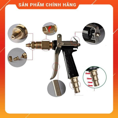 Bộ dây vòi xịt nước ️ ,tăng áp 3 lần,loại 7m,10m 206236 đầu đồng,đai,nối nhựa v+ túi đựng bút .