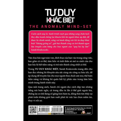Sách - Tư Duy Khác Biệt - Sandi Krakowski - VanLangBooks