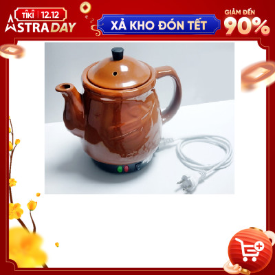 Ấm sắc thuốc Trường An TA 37 Nâu - Siêu thuốc - Siêu điện - Ấm sắc thuốc bằng điện -  Dụng cụ nấu thuốc  -Hàng Việt Nam chính hãng