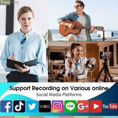 Boya BY-V1 / BY-V2 / BY-V10 / BY-V20 - Micro Cài Áo Không Dây 2.4GHz Cho Live Stream, Vlogging, Quay Tik Tok, Youtube- Hàng Chính hãng
