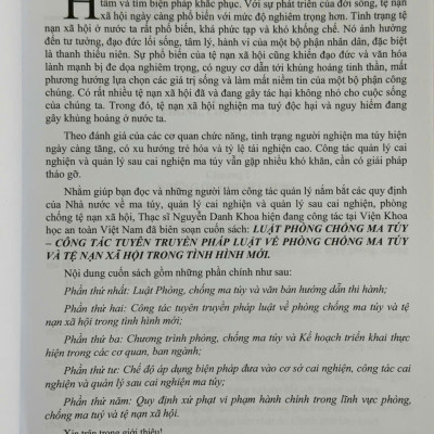 Sách Luật Phòng Chống Ma Tuý, Công Tác Tuyên Truyền Pháp Luật Về Phòng Chống MaTúy Và Tệ Nạn Xã Hội - V2448A