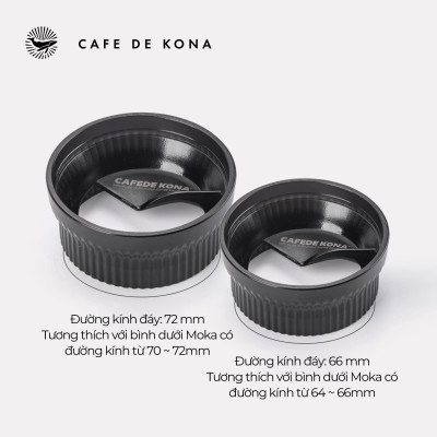 OCD san phẳng cà phê cho bình moka CAFE DE KONA
