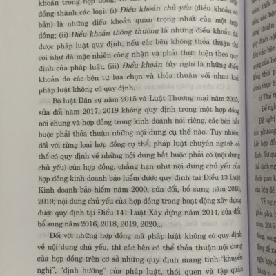 Pháp luật về hợp đồng trong thương mại và đầu tư