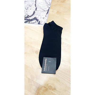 Tất vớ nam trơn cotton cổ ngắn Kikiya cao cấp Hàn Quốc M-A-001