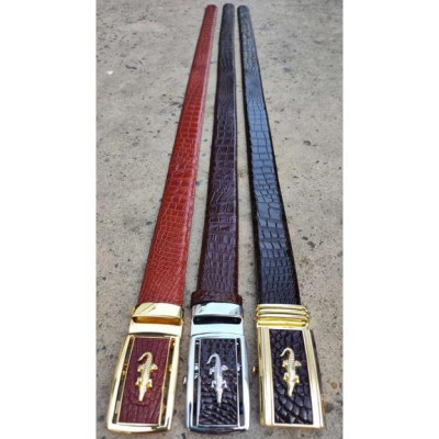 Dây lưng da cá sấu bản lớn phù hợp bụng bia. Da bụng có vân đẹp linh hoạt!