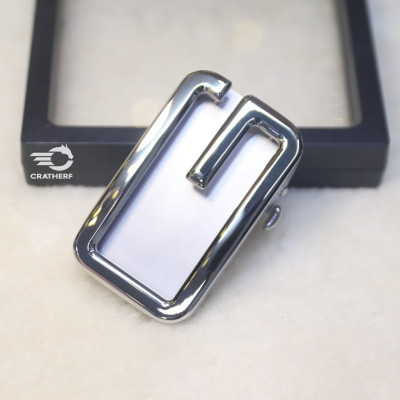 Mặt Khóa Thắt Lưng Cao Cấp - Đầu Khóa Dây Nịt CRA008WB -Mặt Khóa 3.5cm Inox 316 Nguyên Khối