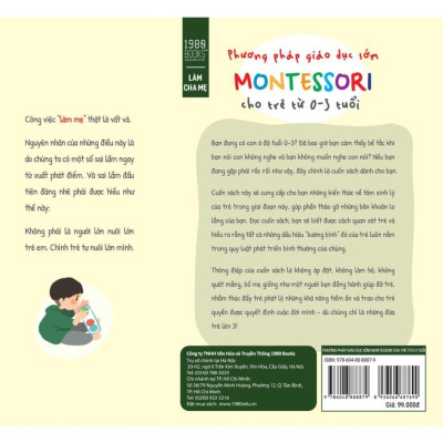 Sách - Phương Pháp Giáo Dục Sớm Montessori Cho Trẻ Từ 0-3 Tuổi - Kannari Miki - 1980 Books