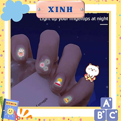Miếng dán móng tay dạ quang mẫu ngẫu nhiên cute làm quà tặng phụ kiện cho bé