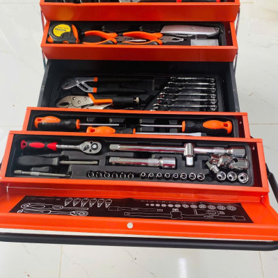 Thùng đồ nghề sửa chữa di động 85 Chi Tiết, sửa chữa xe chuyên dụng 85 chi tiết có hộp đựng đồ