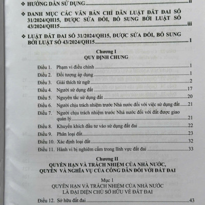 Sách Chỉ Dẫn Tra Cứu Áp Dụng Luật Đất Đai 2024 - ThS. Nguyễn Biên Thùy và ThS. Phạm Thị Hằng (V2434A)