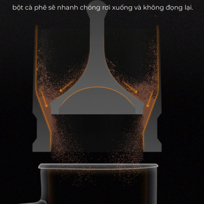 Feepie dosing hứng đong cà phê Wood charm