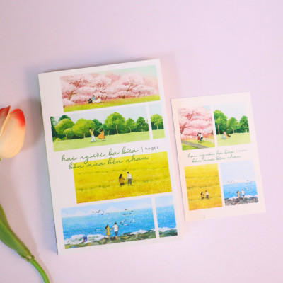 Sách - Hai Người, Ba Bữa, Bốn Mùa Bên Nhau - Bản Đặc Biệt - Tặng Kèm Bookmark + Postcard
