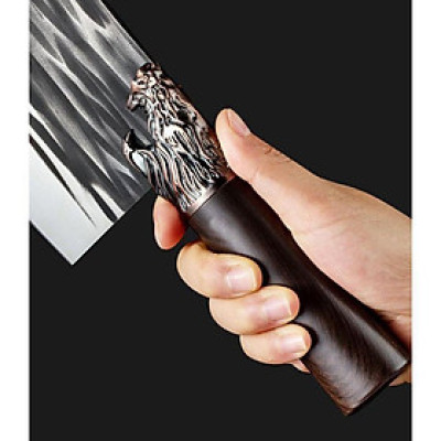 Dao Chặt Xương Nhật Bản Đầu Rồng Thép Không Gỉ Siêu Bền