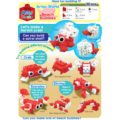 Bộ đồ chơi lắp ghép Artec Thế giới - Động vật giáp xác