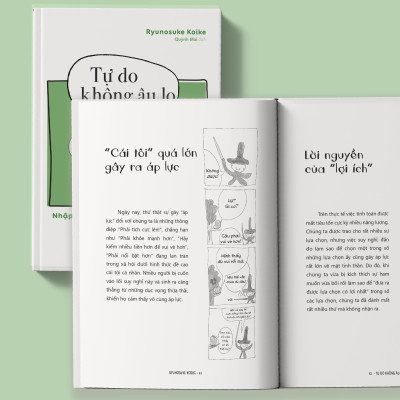 Sách - Tự Do Không Âu Lo - Nhập Môn "Thiền Học" Bằng Truyện Tranh