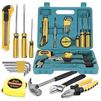Bộ Dụng Cụ Sửa Chữa Gia Đình Đa Năng 16 Món Tiện Dụng, Bộ Đồ Nghề Đa Năng Xếp Gọn Có Hộp Đựng