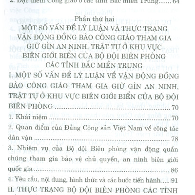 Công Tác Vận Động Đồng Bào Công Giáo Tham Gia Giữ Gìn An Ninh, Trật Tự Ở Khu Vực Biên Giới Biển