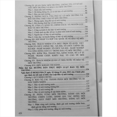 LUẬT BẢO VỆ MÔI TRƯỜNG VÀ CÁC VĂN BẢN HƯỚNG DẪN THI HÀNH
