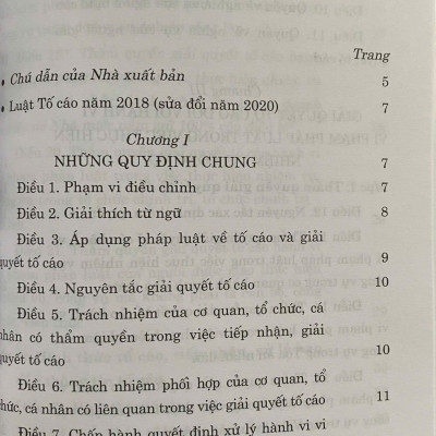 Luật Tố Cáo ( Hiện hành) ( Sửa đổi năm 2020)