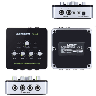 Bộ Tai Nghe 4 Cổng Cho Phòng Thu Samson QH4 - Hàng Chính Hãng