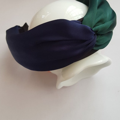 Bờm bản to siêu cao cấp phối 2 mầu vải lụa đẹp BN45 (Có lựa chọn mầu)