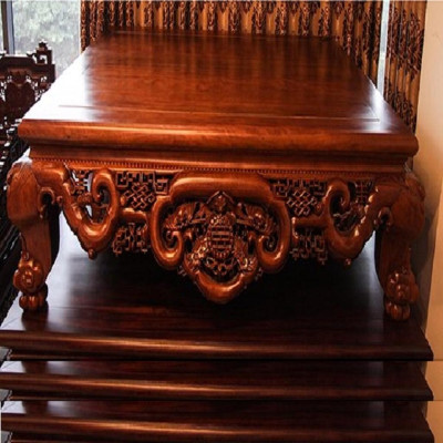 Sập Nằm Ngũ Phúc Cài Mai Cỡ Đại Gỗ Hương Đá